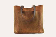 Kiko Leather PCH Tote Brown - Kiko