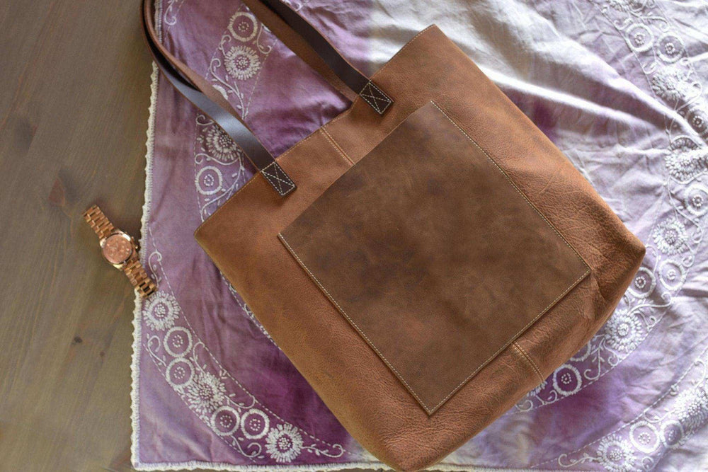 Kiko Leather PCH Tote Brown - Kiko - Flyclothing LLC