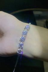 5 Carat Moissanite Lobster Clasp Bracelet - Trendsi