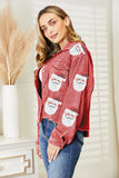Sequin Raw Hem Jacket - Trendsi