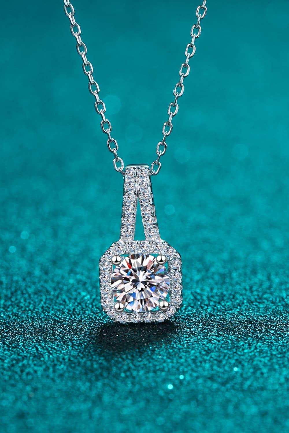 Moissanite 925 Sterling Silver Necklace - Trendsi - Flyclothing LLC