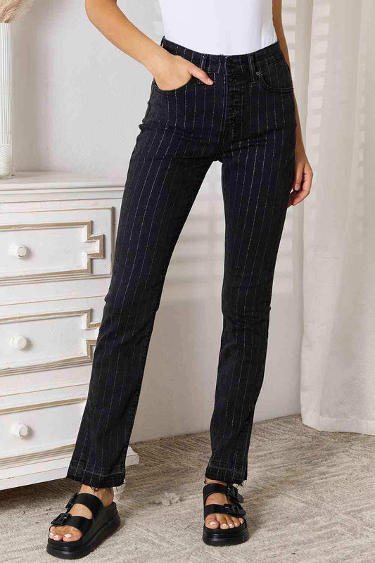 Kancan Striped Pants with Pockets - Trendsi - Flyclothing LLC