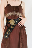Round Shape PU Leather Belt - Trendsi