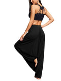 Tied Mid Waist Long Harem Pants - Trendsi
