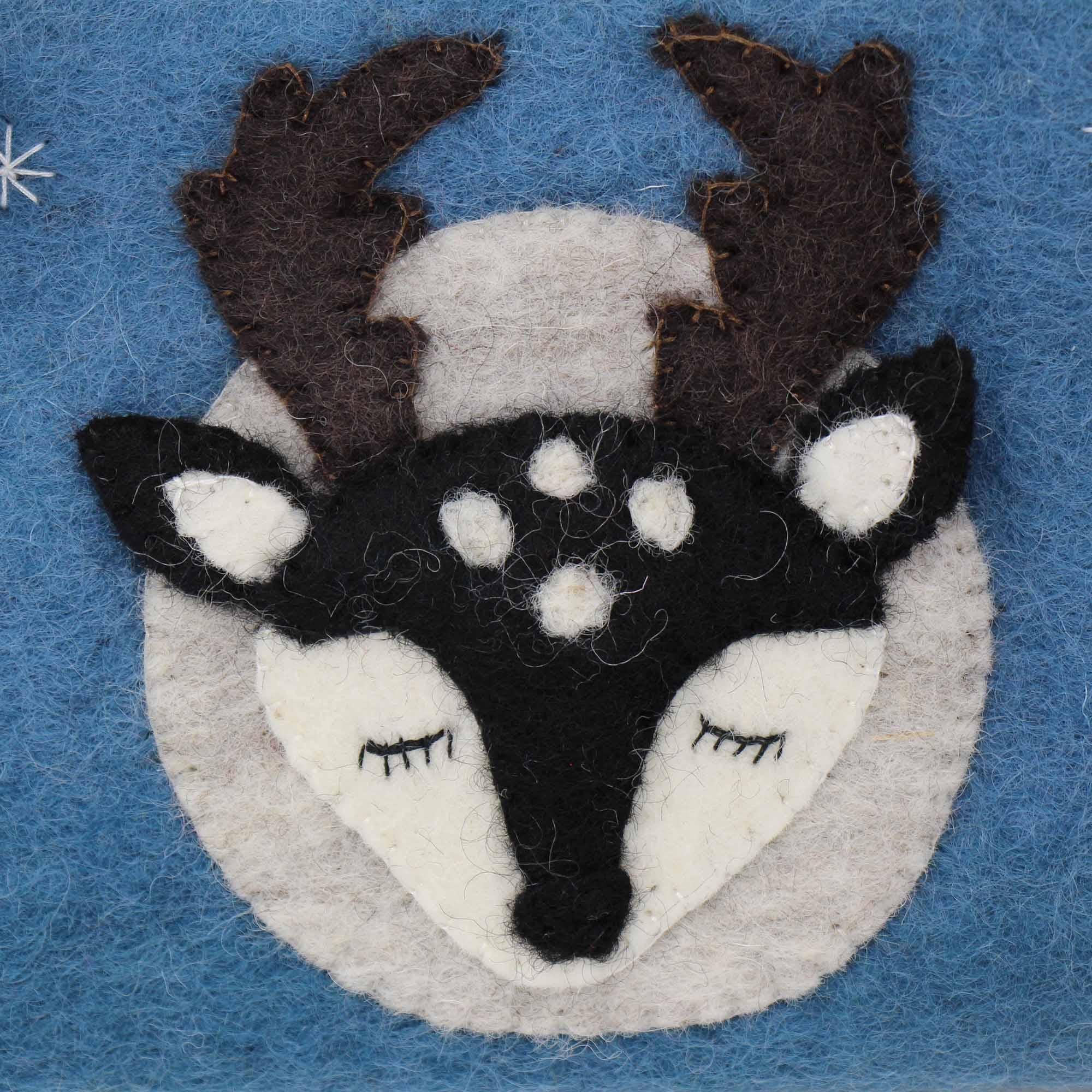 Hand Crafted Felt: Stag Pouch - Flyclothing LLC