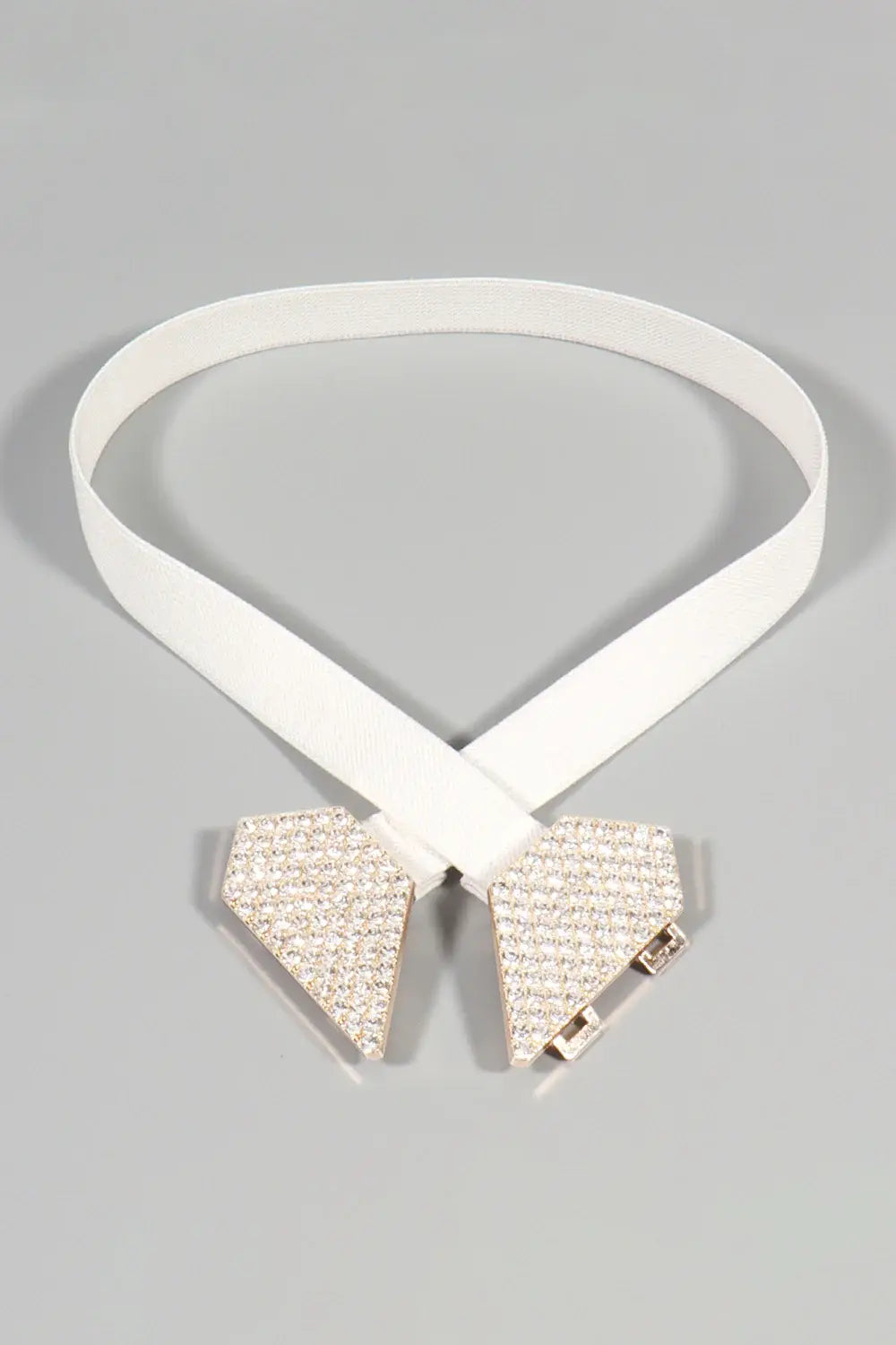Rhinestone Heart Buckle Elastic Belt - Trendsi - Flyclothing LLC