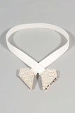 Rhinestone Heart Buckle Elastic Belt - Trendsi - Flyclothing LLC