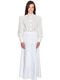 Scully NATURAL MOIRE SKIRT - Scully Leather