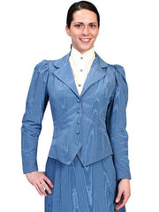 Scully BLUE MOIRE OUTING JACKET - Flyclothing LLC