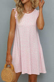 Butterfly Sleeve Round Neck Dress - Trendsi - Flyclothing LLC