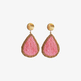 Raffia Grass Teardrop Earrings - Trendsi