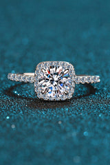 Square Moissanite Ring - Trendsi - Flyclothing LLC