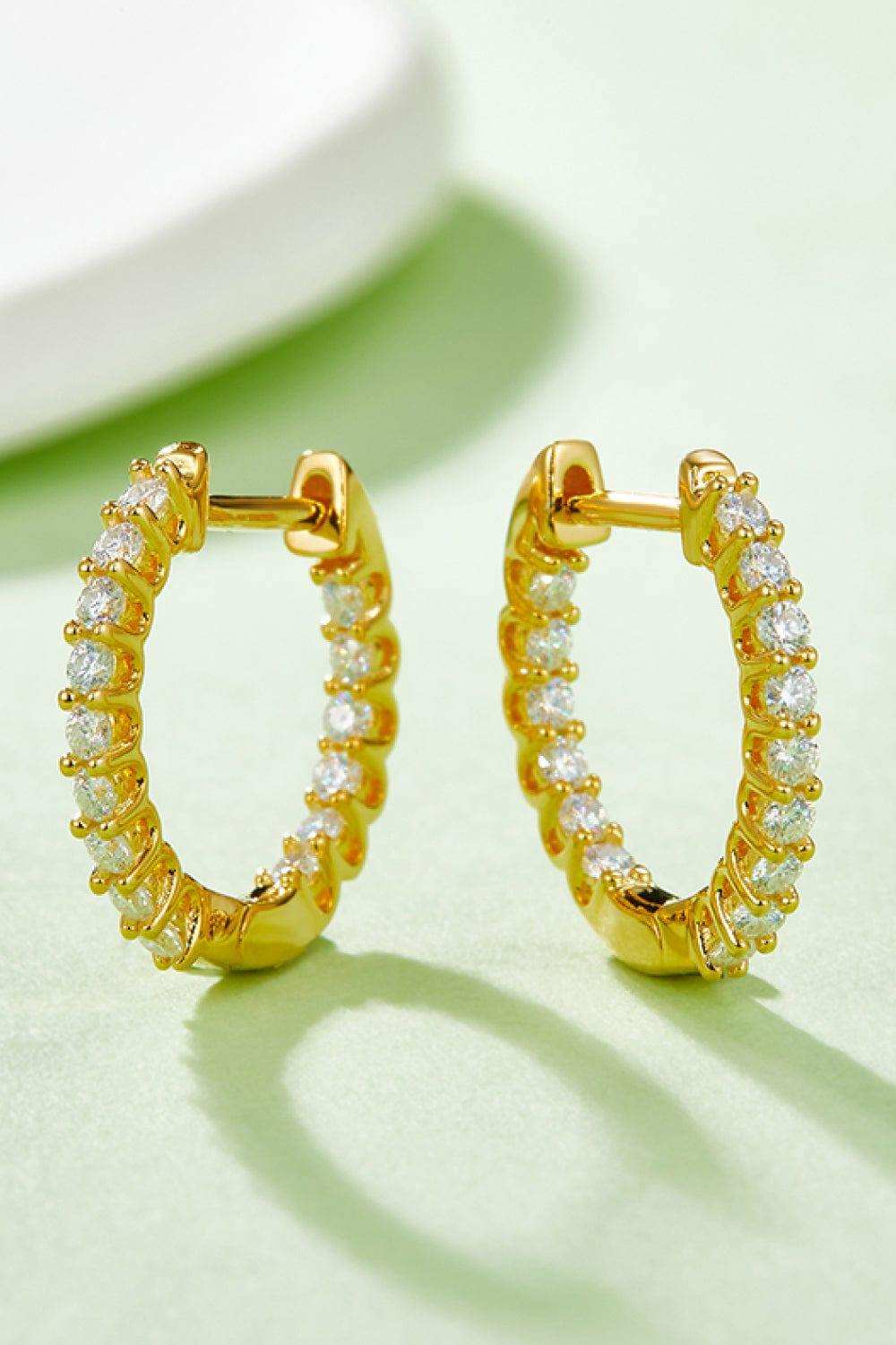 Moissanite 925 Sterling Silver Earrings - Trendsi - Flyclothing LLC