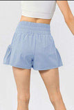 Elastic Waist Pocketed Active Shorts - Trendsi - Flyclothing LLC