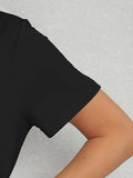 Moon Graphic Round Neck Short Sleeve T-Shirt - Trendsi - Flyclothing LLC