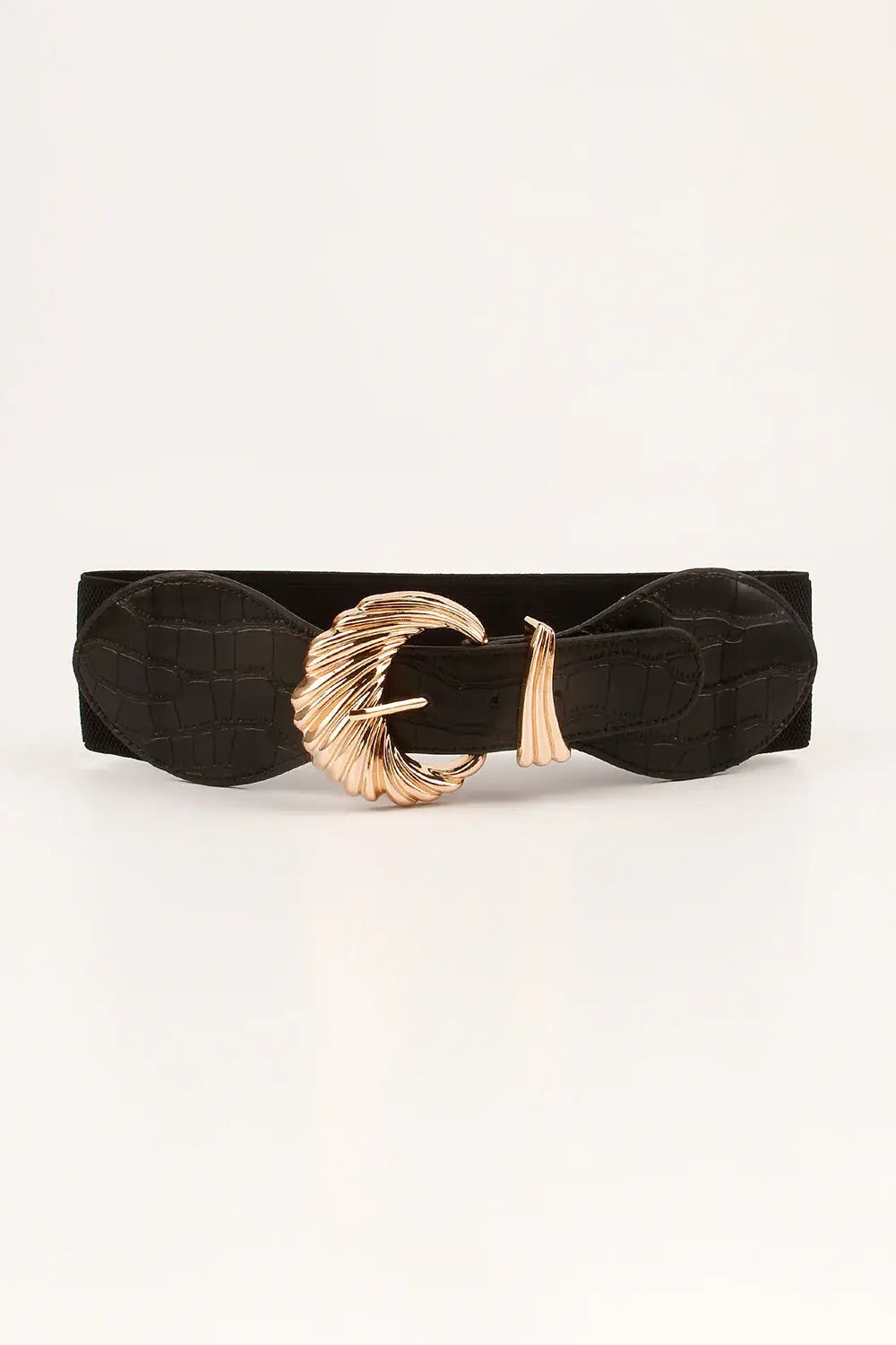 Shell Alloy Buckle Elastic Belt - Trendsi - Flyclothing LLC