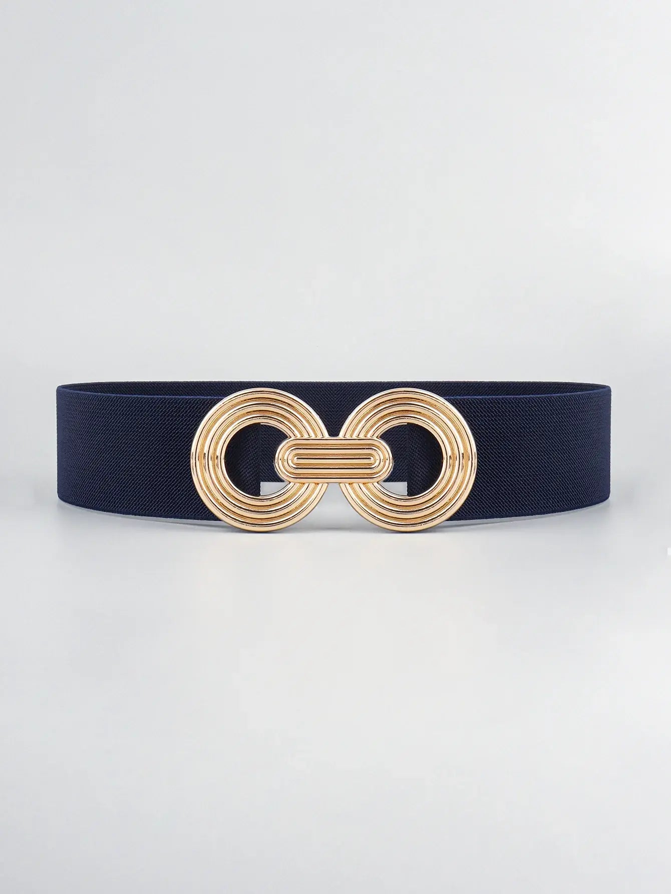 Geometric Buckle Elastic Wide Belt - Trendsi - Flyclothing LLC