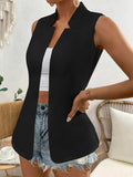 Open Front Longline Vest - Trendsi - Flyclothing LLC