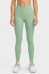 V-Waist Yoga Leggings with Pockets - Trendsi - Flyclothing LLC