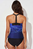 Scoop Neck Sleeveless Printed Swim Top - Trendsi - Flyclothing LLC