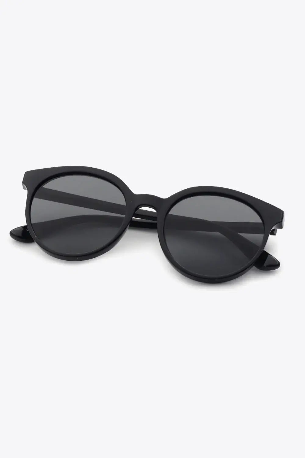 Round Full Rim Polycarbonate Frame Sunglasses - Trendsi - Flyclothing LLC