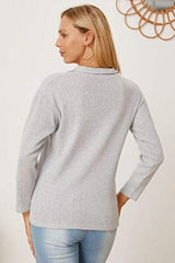 Collared Neck Dropped Shoulder T-Shirt - Trendsi - Flyclothing LLC