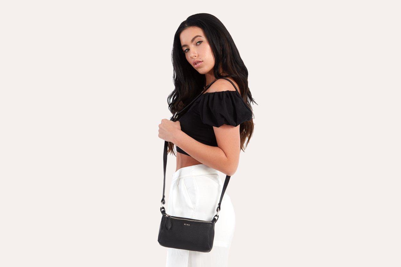 Kiko Leather Simple Crossbody - Flyclothing LLC