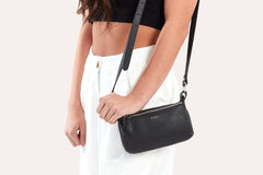 Kiko Leather Simple Crossbody - Flyclothing LLC