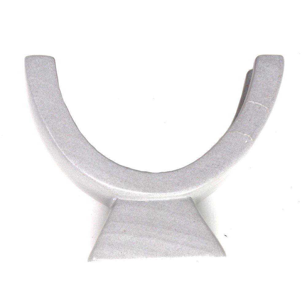 Compass Soapstone Sculpture, Dark Gray Stone - SMOLArt - Flyclothing LLC