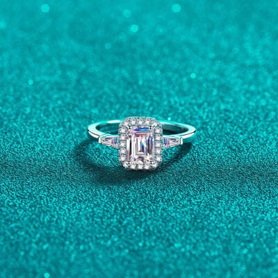 1 Carat Moissanite 925 Sterling Silver Ring - Trendsi