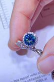 1 Carat Moissanite 925 Sterling Silver Ring - Trendsi