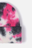 Tie-Dye Cuffed Rib-Knit Beanie Hat - Trendsi - Flyclothing LLC