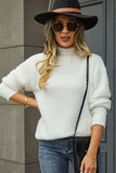 Turtle Neck Long Sleeve Pullover Sweater - Trendsi - Flyclothing LLC