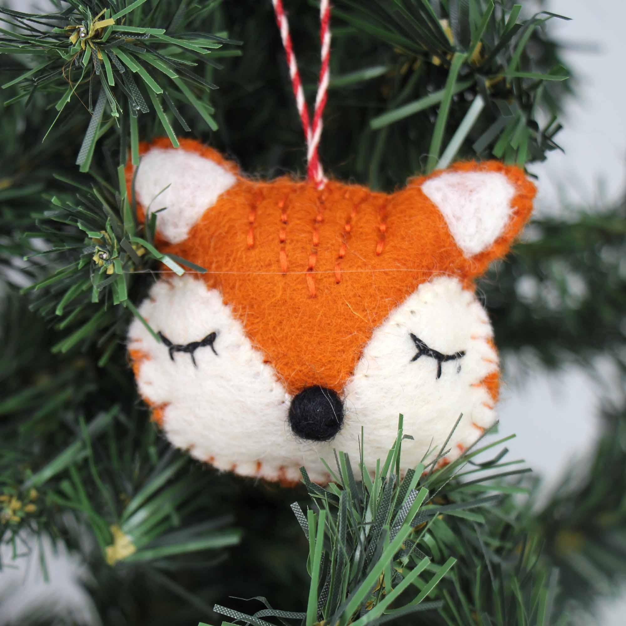 Christmas Ornament: Fox - Global Groove (H) - Flyclothing LLC