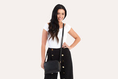 Kiko Leather Boxed Crossbody - Kiko