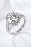 5 Carat  Moissanite Split Shank Ring - Trendsi