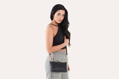 Kiko Leather Two Chain Crossbody - Kiko