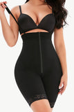 Full Size Lace Detail Zip-Up Under-Bust Shaping Bodysuit - Trendsi