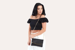 Kiko Leather Flap Clutch - Kiko