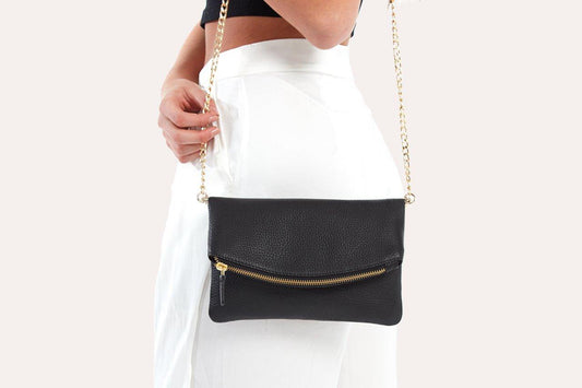 Kiko Leather Flap Clutch - Kiko