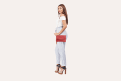 Kiko Leather Flap Clutch - Kiko