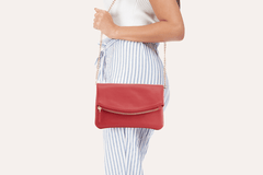 Kiko Leather Flap Clutch - Kiko