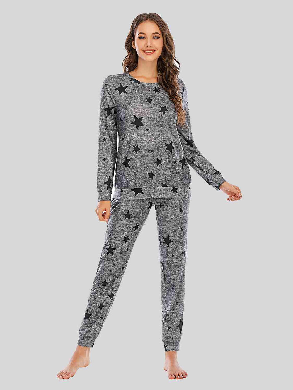 Star Top and Pants Lounge Set - Trendsi - Flyclothing LLC