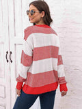 Full Size Round Neck Drop Shoulder Sweater - Trendsi - Flyclothing LLC