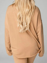 Distressed Sweatshirt and Joggers Set - Trendsi - Flyclothing LLC