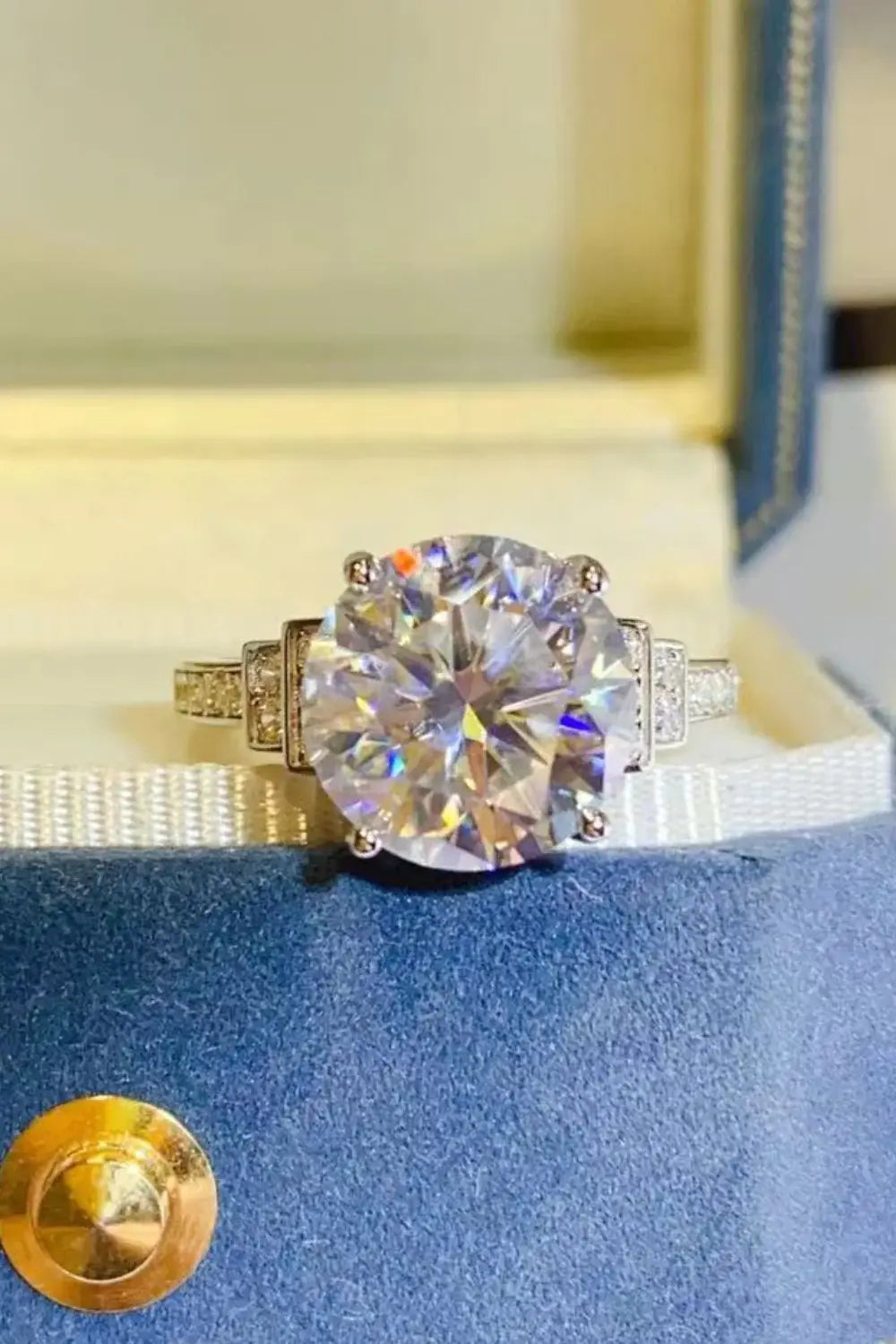 5 Carat Moissanite 925 Sterling Silver Ring - Trendsi - Flyclothing LLC
