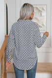 Printed Buttoned Long Sleeve Shirt - Trendsi - Flyclothing LLC
