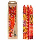 Set of Three Boxed Tall Hand-Painted Candles - Zahabu Design - Nobunto - Nobunto - Flyclothing LLC