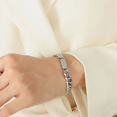 18K Gold-Plated Titanium Steel Bracelet - Trendsi