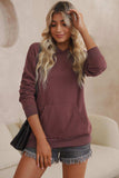 Dropped Shoulder Kangaroo Pocket Hoodie - Trendsi - Flyclothing LLC